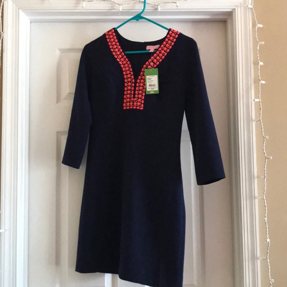 Lilly long sleeve embellished dress - Picture 1 of 3